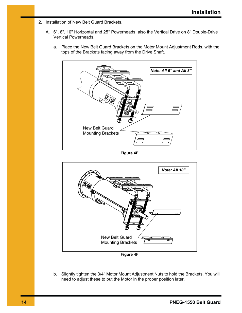 Installation | Grain Systems Unload Augers PNEG-1550 User Manual | Page 14 / 22