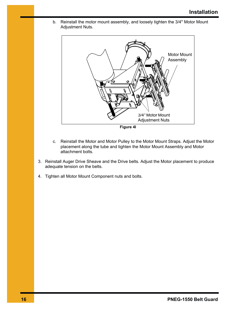 Installation | Grain Systems Unload Augers PNEG-1550 User Manual | Page 16 / 22