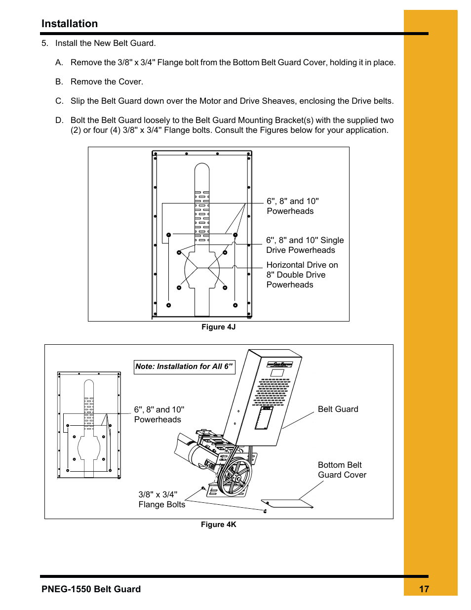 Installation | Grain Systems Unload Augers PNEG-1550 User Manual | Page 17 / 22
