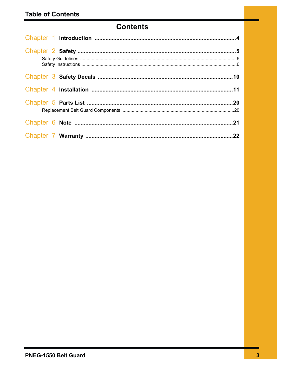 Grain Systems Unload Augers PNEG-1550 User Manual | Page 3 / 22