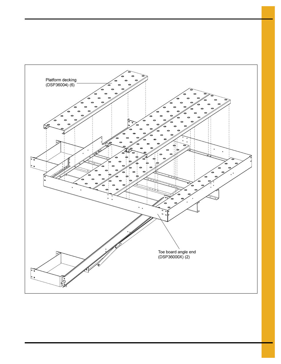 Platform decking | Grain Systems Bucket Elevtors, Conveyors, Series II Sweeps PNEG-1842 User Manual | Page 101 / 114