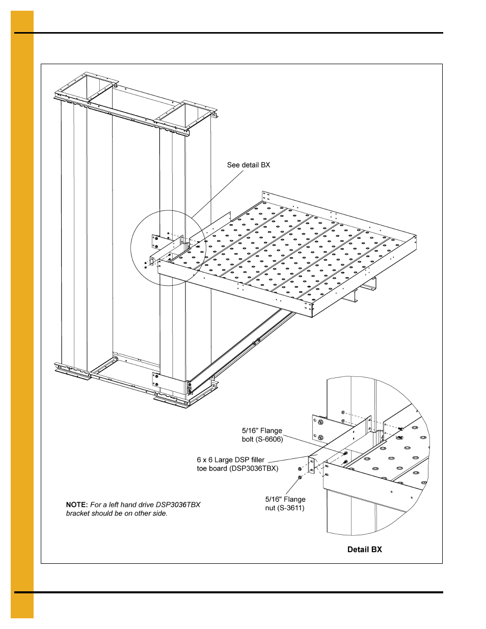 Platform decking (continued) | Grain Systems Bucket Elevtors, Conveyors, Series II Sweeps PNEG-1842 User Manual | Page 102 / 114