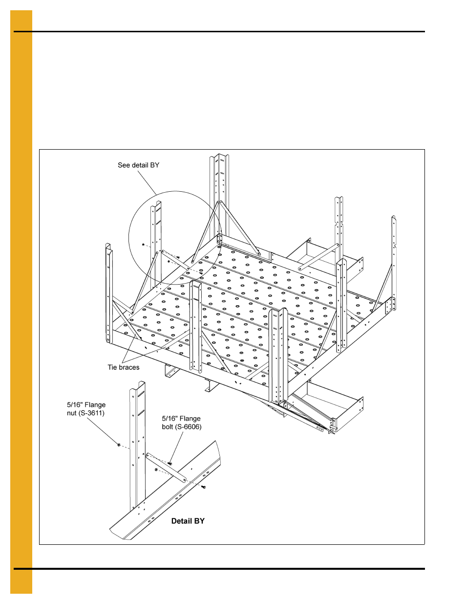 Tie braces | Grain Systems Bucket Elevtors, Conveyors, Series II Sweeps PNEG-1842 User Manual | Page 104 / 114