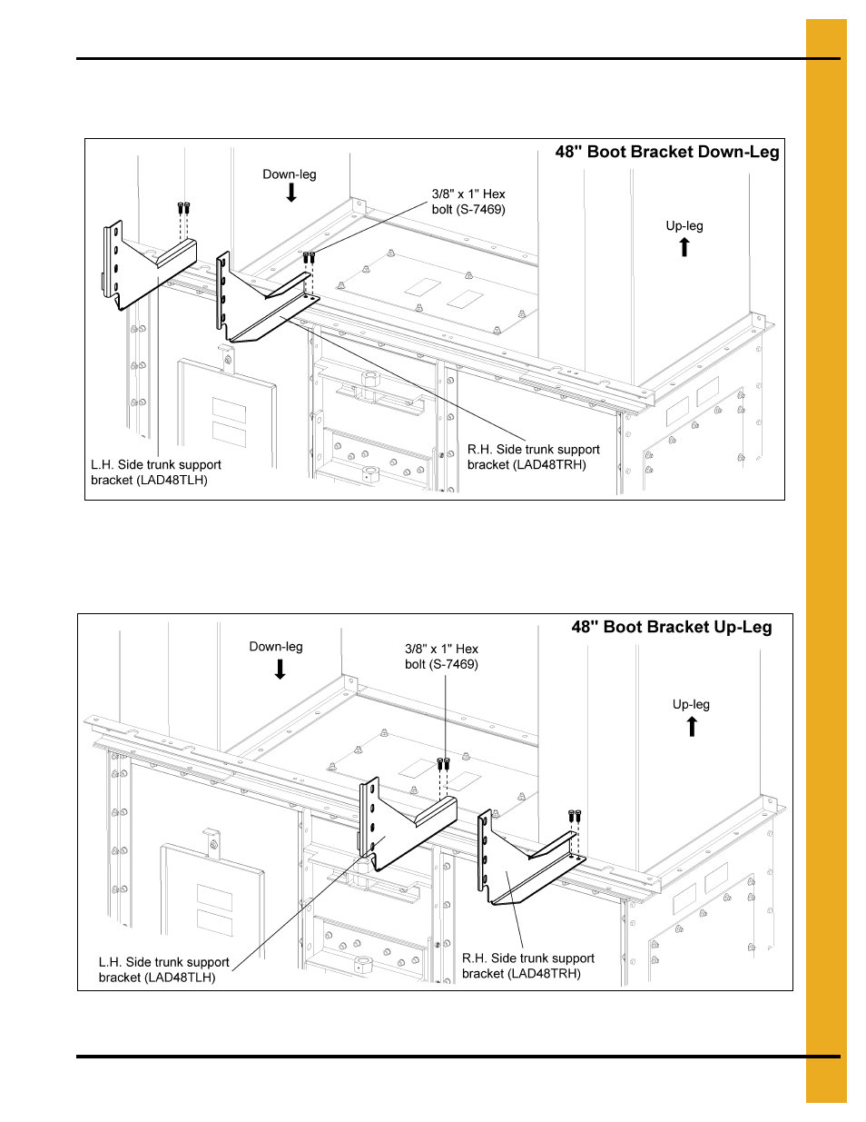Tie angles, ladders and safety cages | Grain Systems Bucket Elevtors, Conveyors, Series II Sweeps PNEG-1842 User Manual | Page 23 / 114