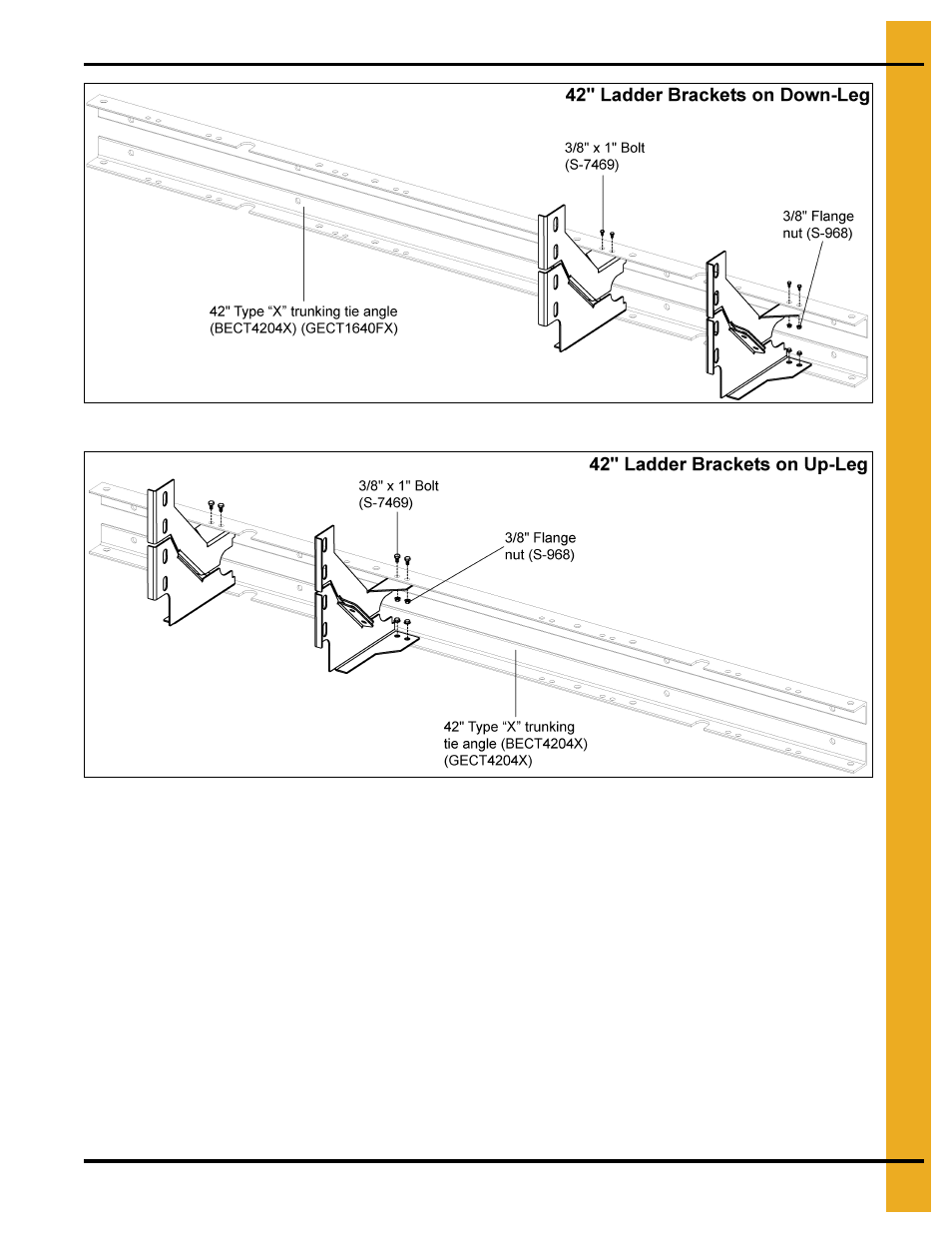 Figure 6o, Tie angles, ladders and safety cages | Grain Systems Bucket Elevtors, Conveyors, Series II Sweeps PNEG-1842 User Manual | Page 31 / 114
