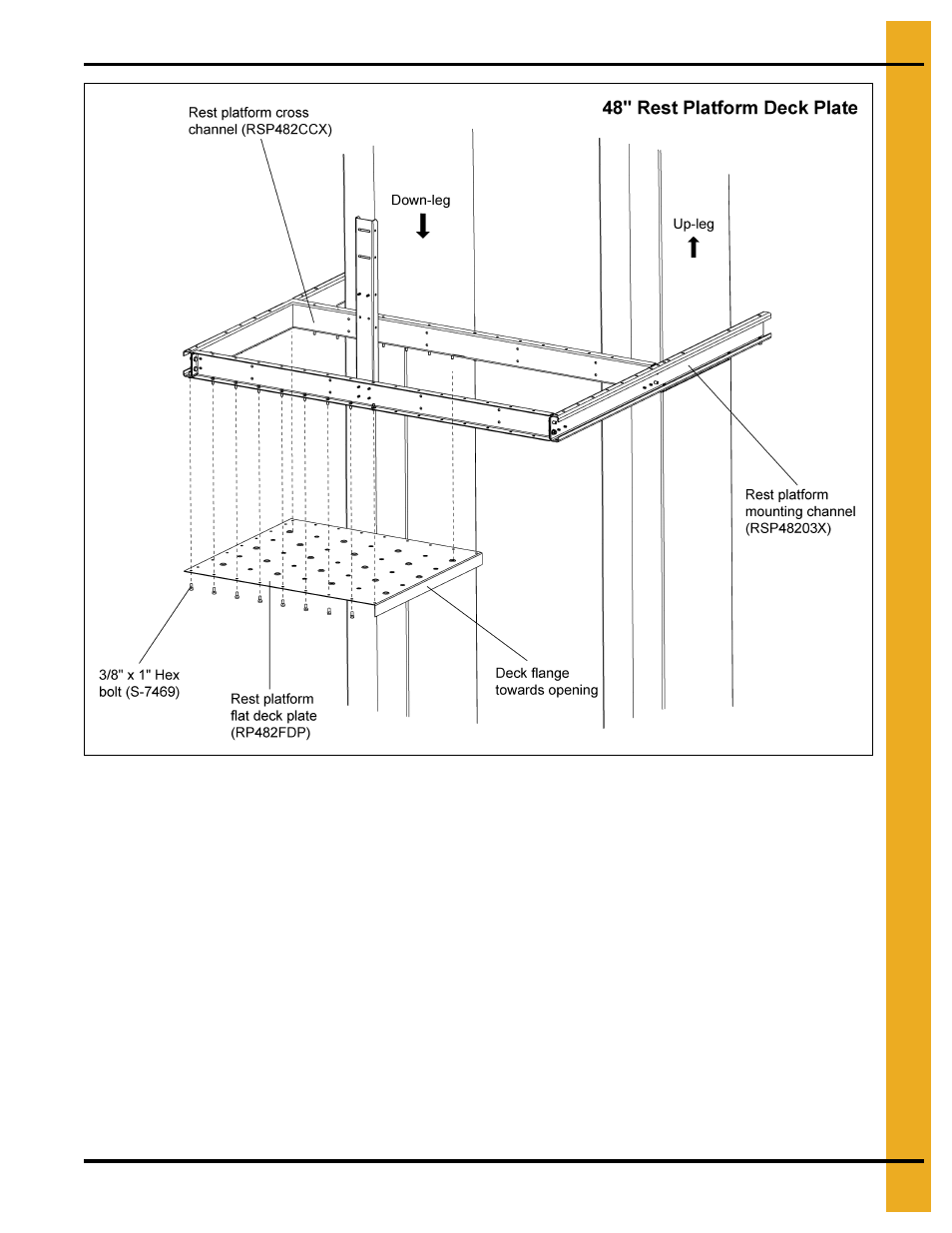 Rest platform | Grain Systems Bucket Elevtors, Conveyors, Series II Sweeps PNEG-1842 User Manual | Page 45 / 114