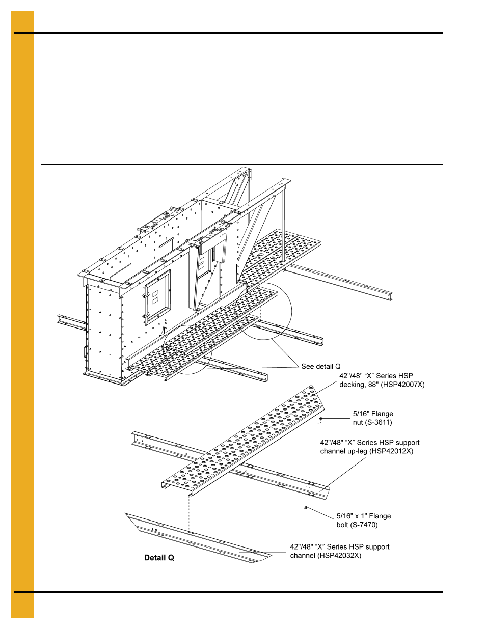 Decking installation | Grain Systems Bucket Elevtors, Conveyors, Series II Sweeps PNEG-1842 User Manual | Page 58 / 114