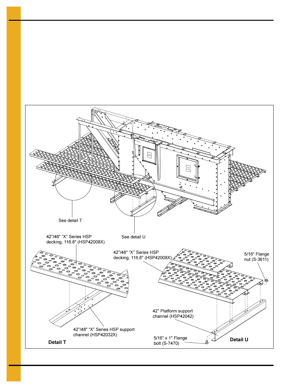 Install third cross support channel | Grain Systems Bucket Elevtors, Conveyors, Series II Sweeps PNEG-1842 User Manual | Page 60 / 114