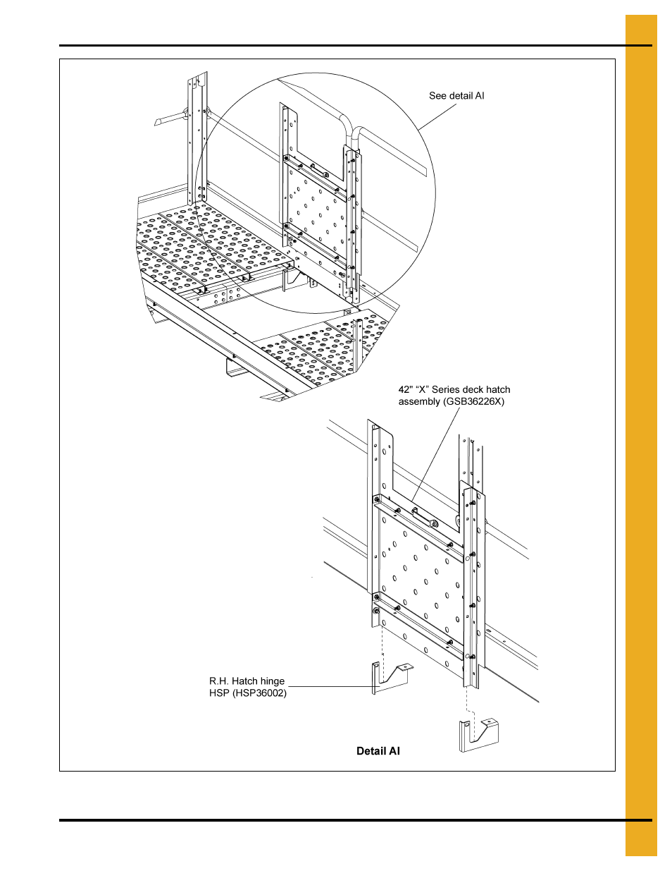 42" head platform left hand drive | Grain Systems Bucket Elevtors, Conveyors, Series II Sweeps PNEG-1842 User Manual | Page 69 / 114