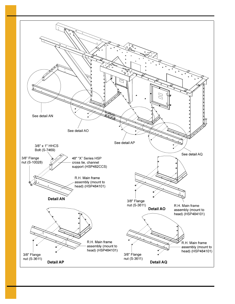48" head platform right hand drive | Grain Systems Bucket Elevtors, Conveyors, Series II Sweeps PNEG-1842 User Manual | Page 72 / 114