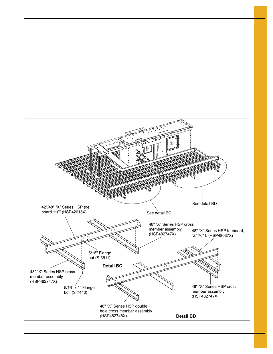 Install toe boards | Grain Systems Bucket Elevtors, Conveyors, Series II Sweeps PNEG-1842 User Manual | Page 83 / 114