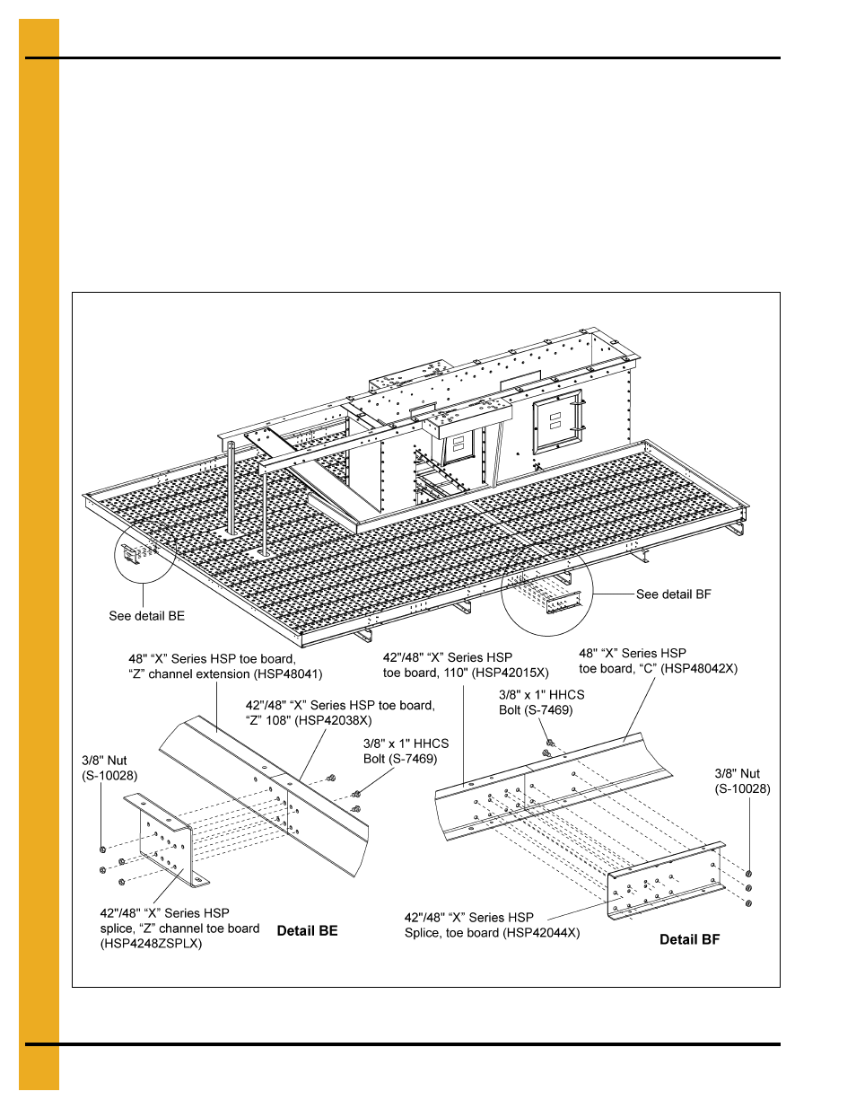 Splice toe boards together | Grain Systems Bucket Elevtors, Conveyors, Series II Sweeps PNEG-1842 User Manual | Page 84 / 114