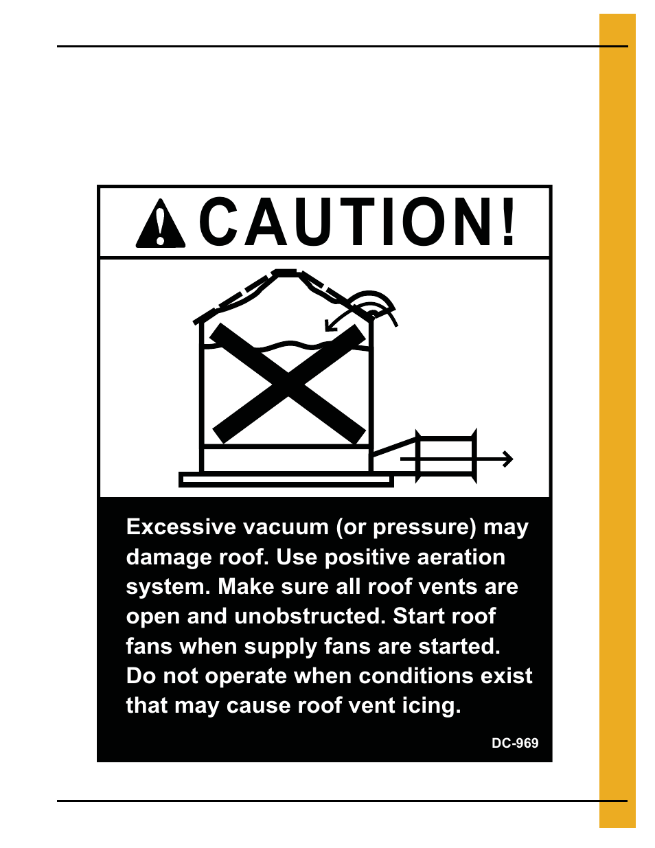 Safety decals, Chapter 3 safety decals, Caution | Grain Systems Bin Accessories PNEG-1336D User Manual | Page 11 / 34