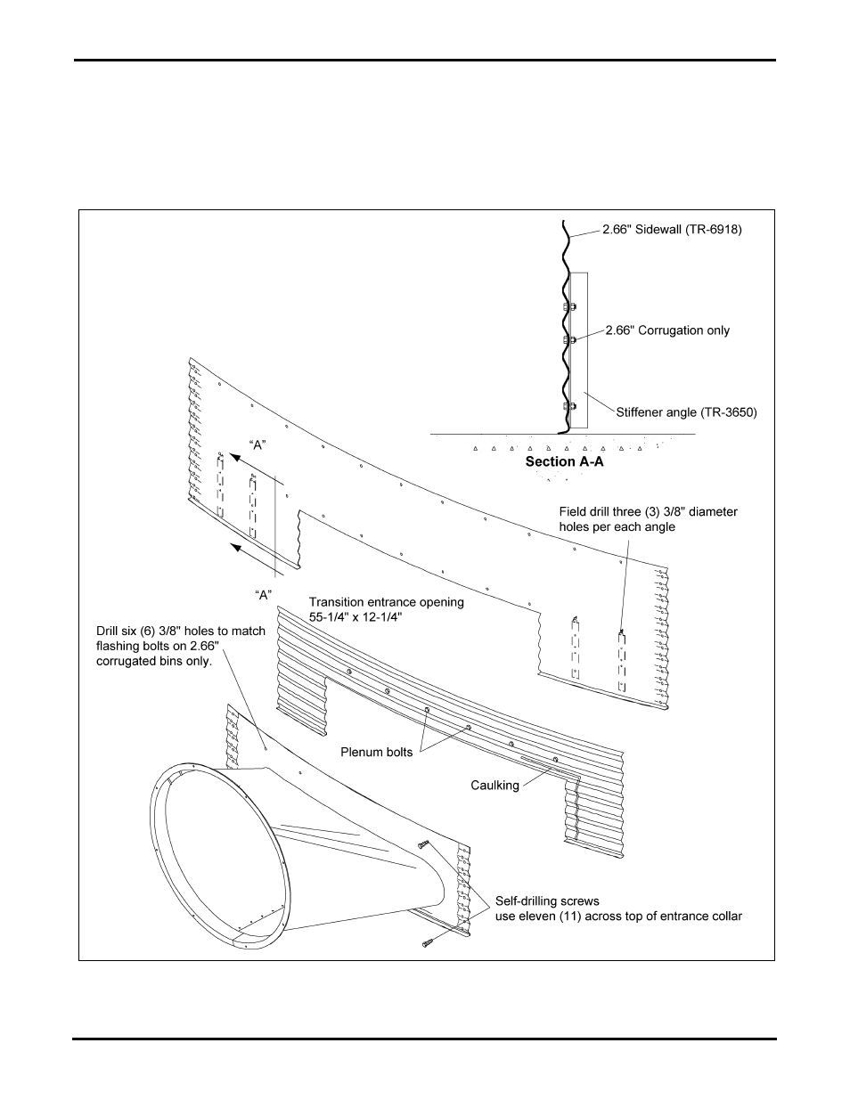 Transition instructions (continued), Standard oval transition assembly | Grain Systems PNEG-838 User Manual | Page 4 / 4