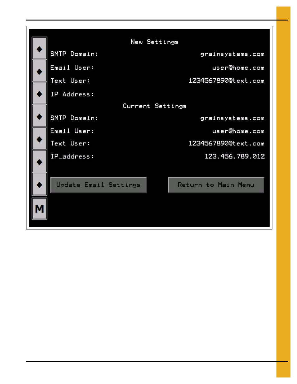 Time settings button | Grain Systems PNEG-1755 User Manual | Page 27 / 36