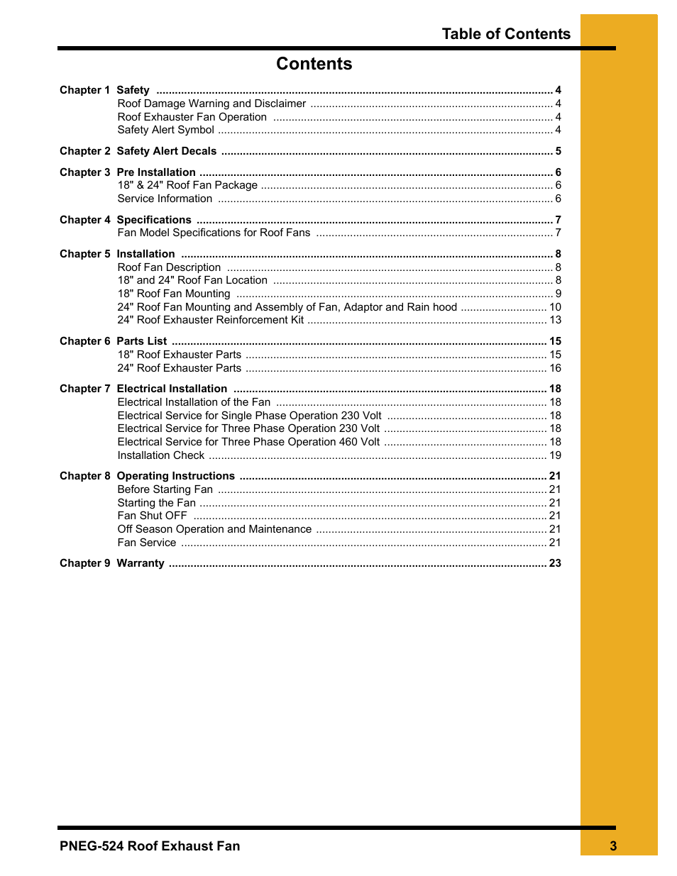 Grain Systems PNEG-524 User Manual | Page 3 / 24