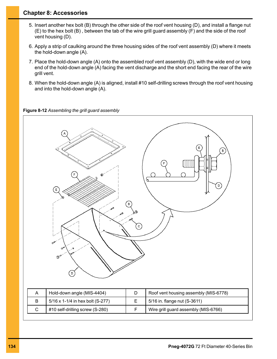 Chapter 8: accessories | Grain Systems Tanks PNEG-4072G User Manual | Page 134 / 162