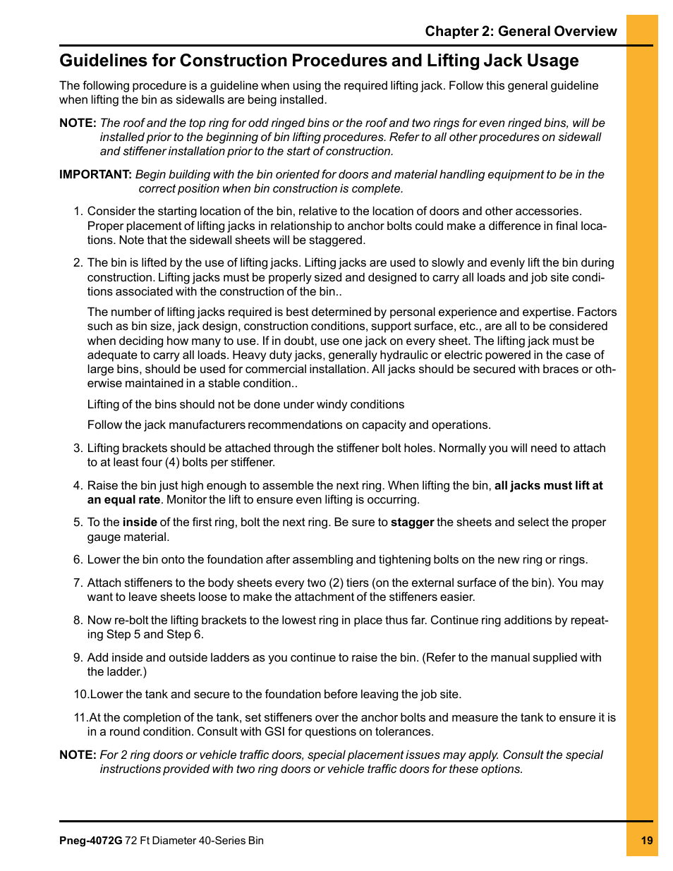 Grain Systems Tanks PNEG-4072G User Manual | Page 19 / 162