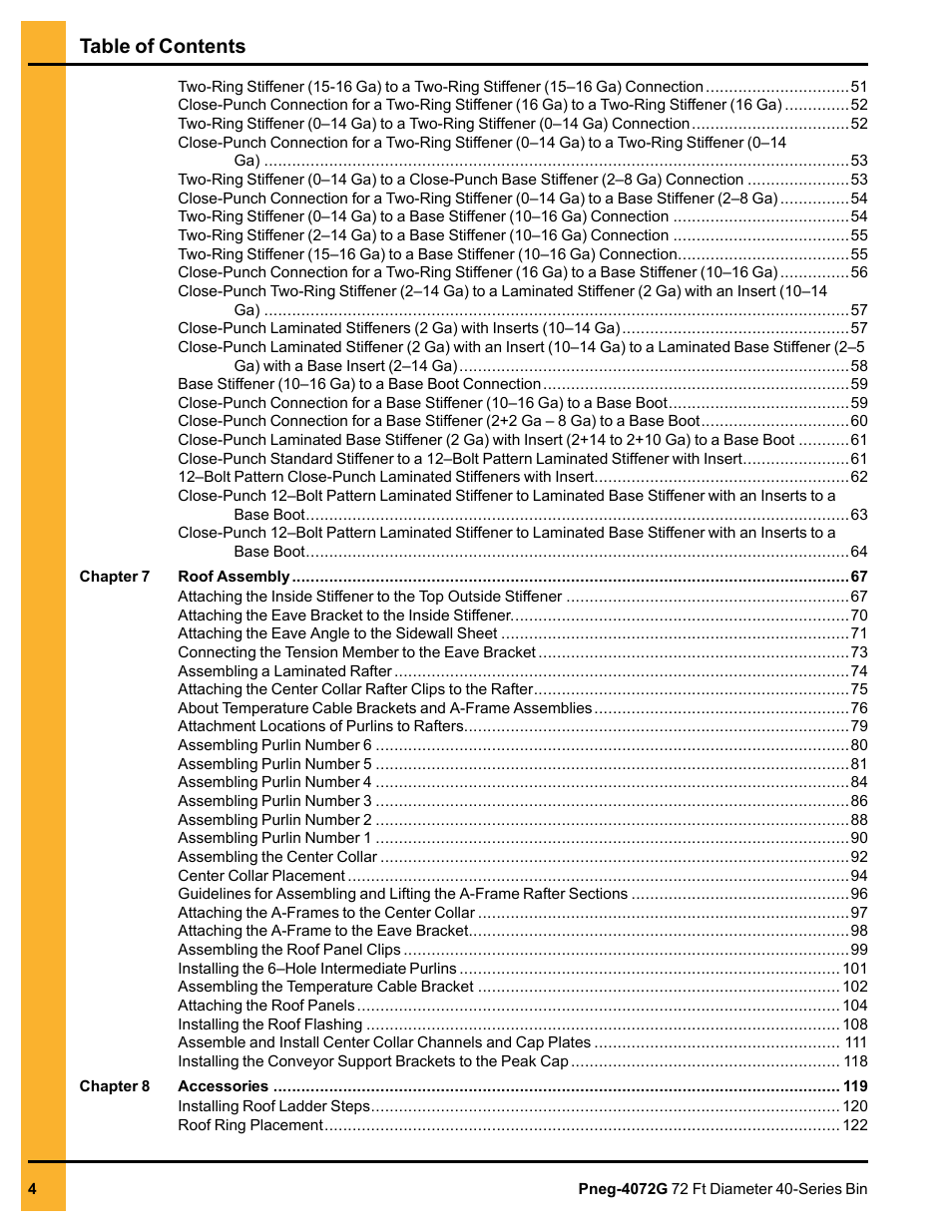 Grain Systems Tanks PNEG-4072G User Manual | Page 4 / 162