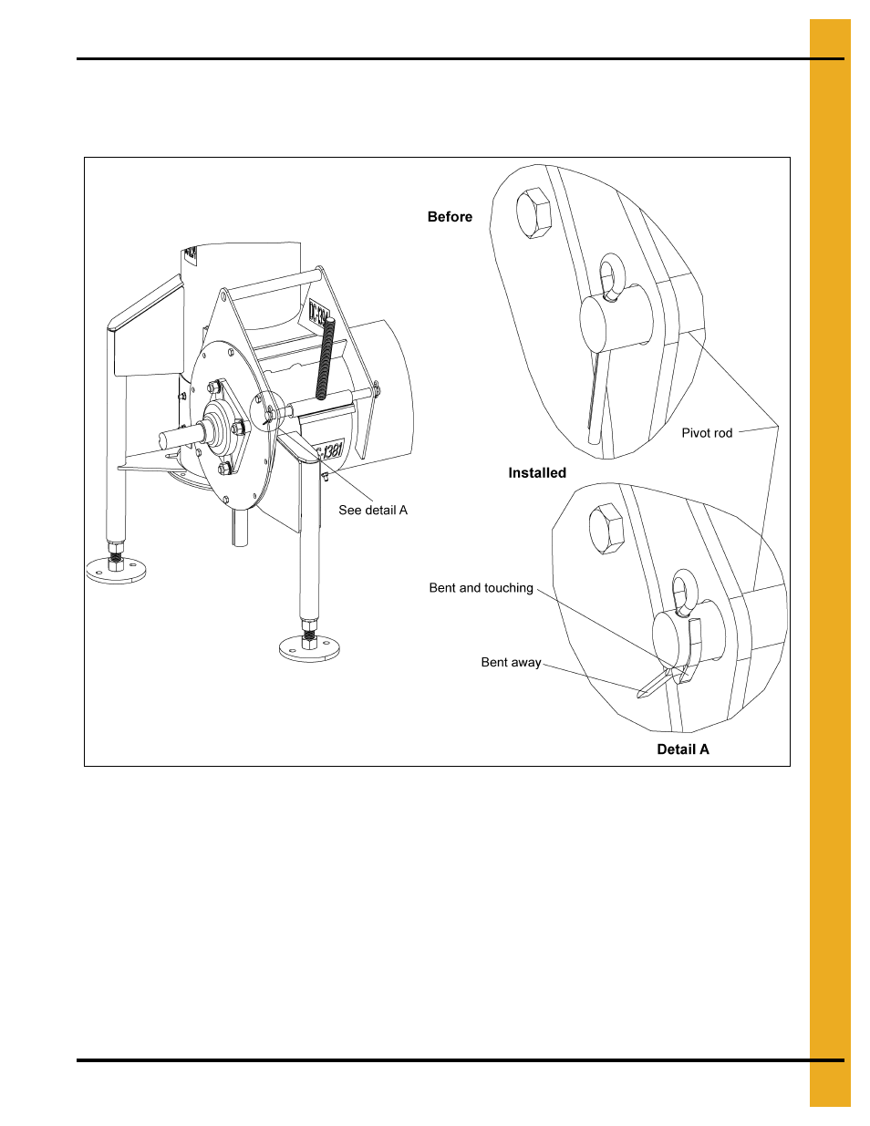 Installing the motor mount adjuster (continued) | Grain Systems Unload Augers PNEG-1556 User Manual | Page 15 / 58