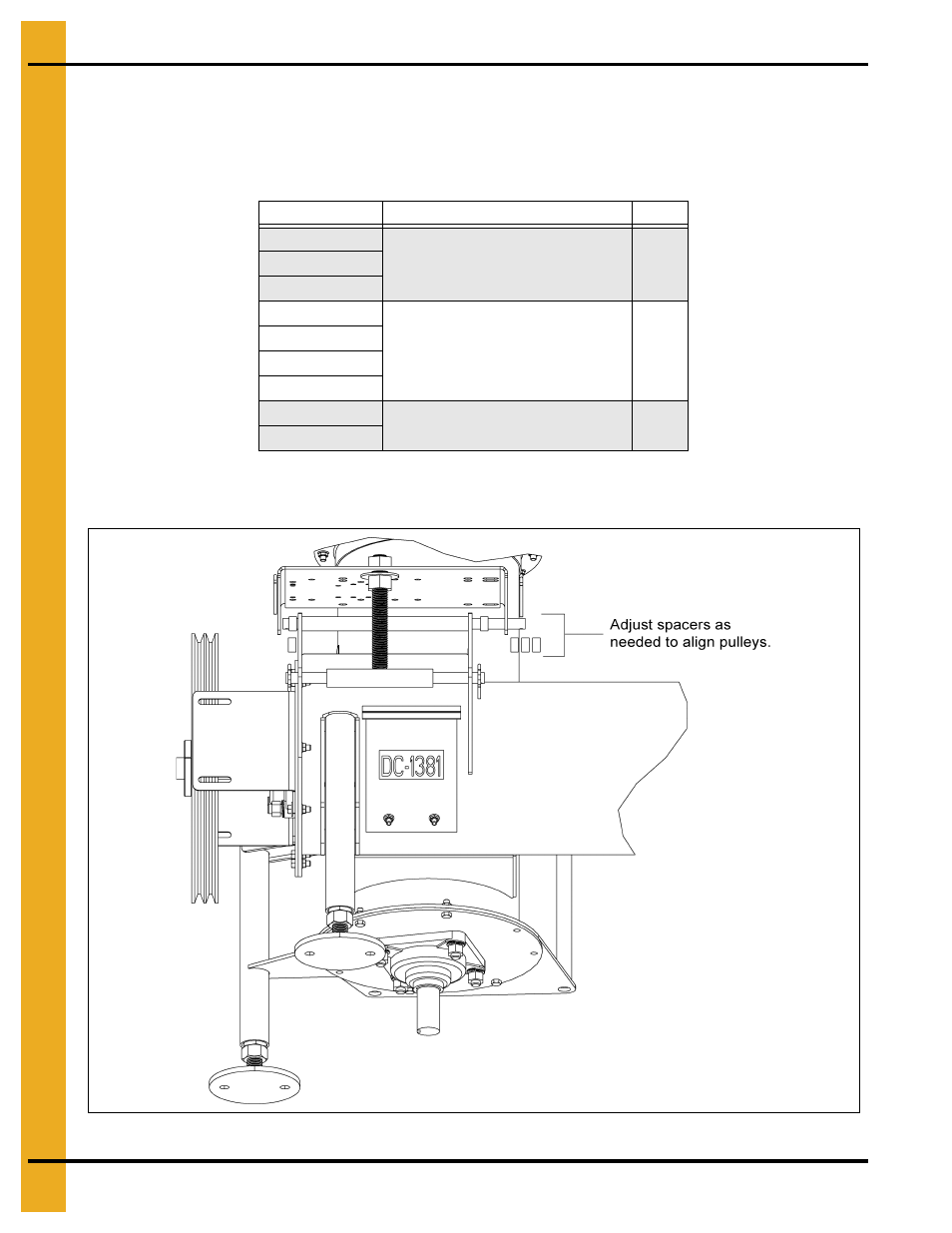 Installing the motor (not provided), Installation | Grain Systems Unload Augers PNEG-1556 User Manual | Page 24 / 58