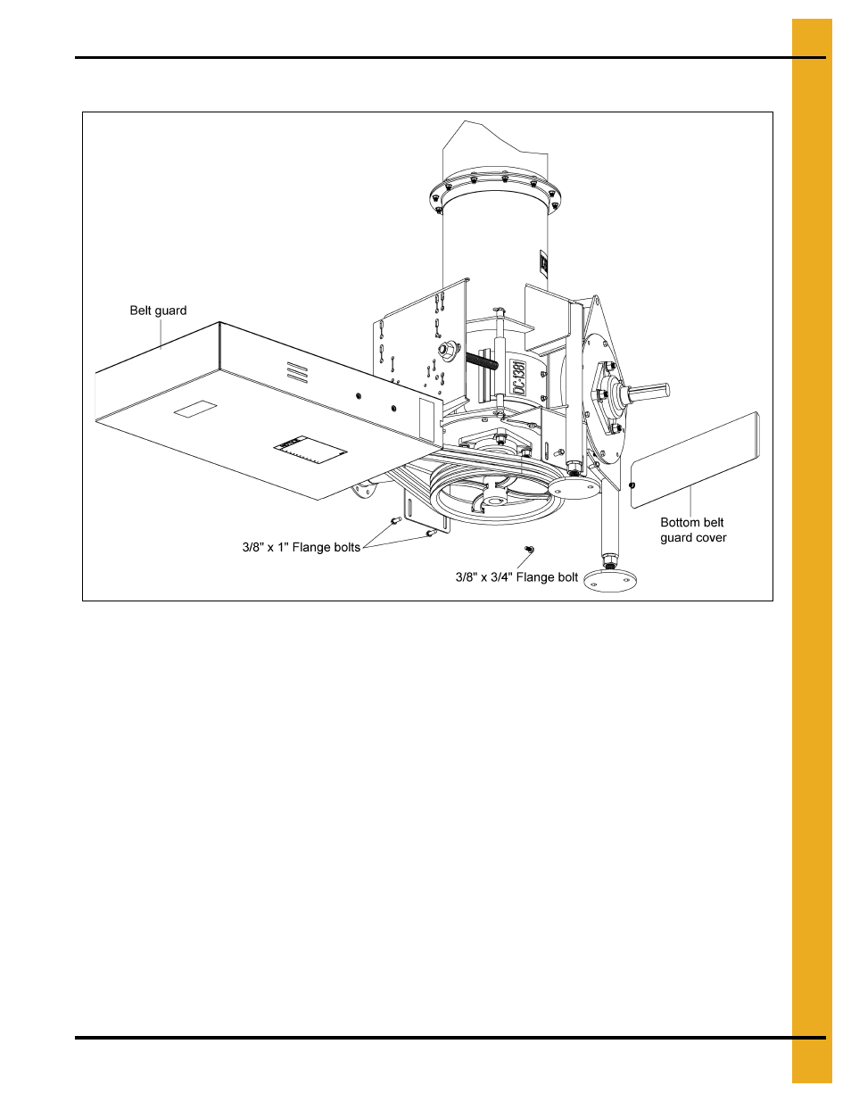 Installing the belt guard (continued) | Grain Systems Unload Augers PNEG-1556 User Manual | Page 27 / 58