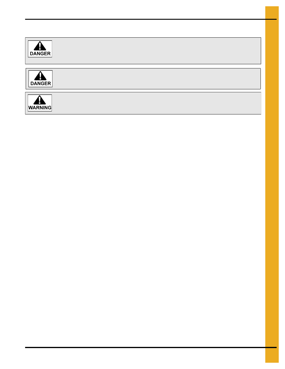 Perform pre-start checks | Grain Systems Unload Augers PNEG-1556 User Manual | Page 33 / 58