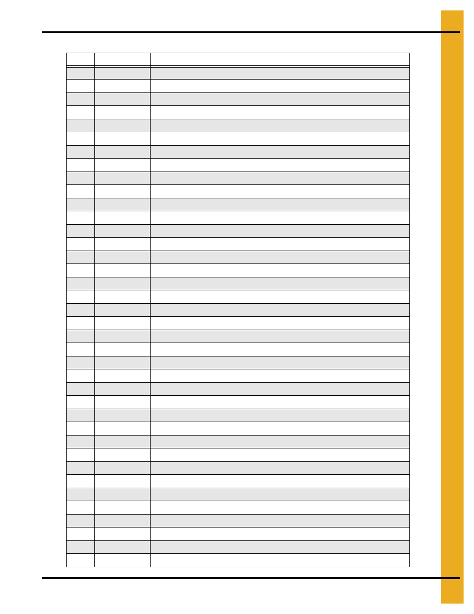 Parts list | Grain Systems Unload Augers PNEG-1556 User Manual | Page 51 / 58