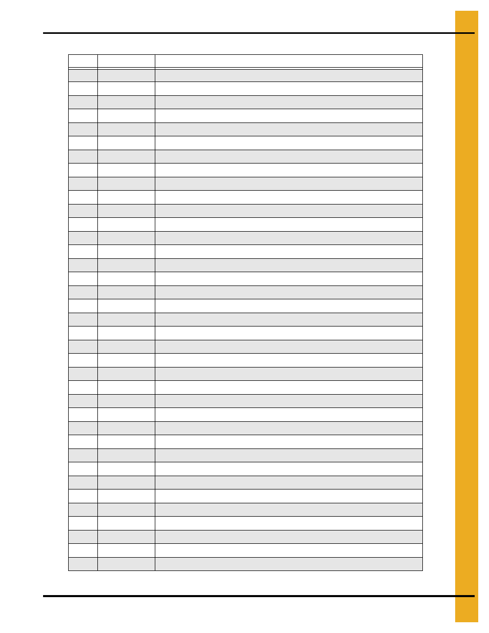 Parts list | Grain Systems Unload Augers PNEG-1556 User Manual | Page 53 / 58