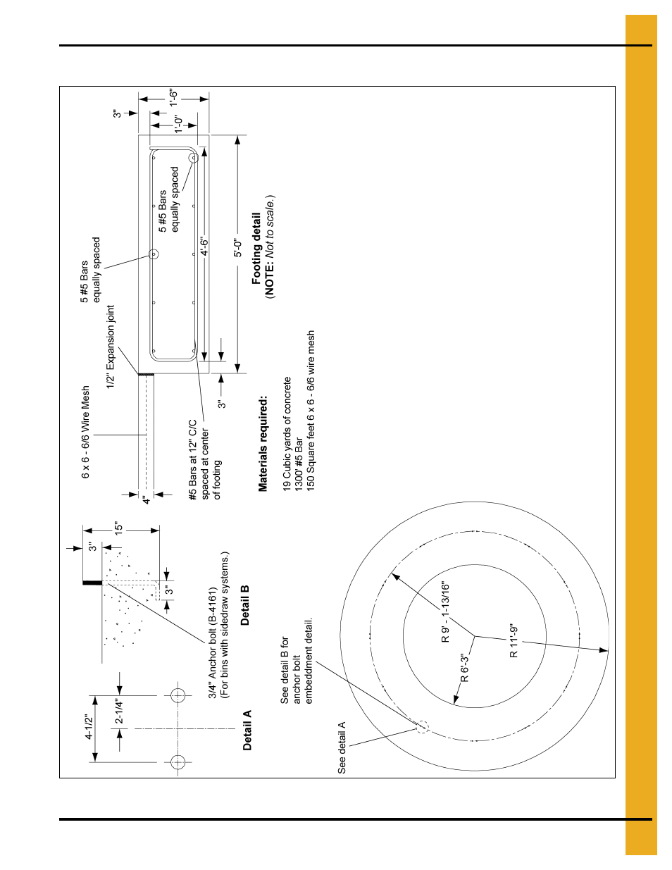 18' diameter fcht foundation, Fcht base plate layouts | Grain Systems Tanks PNEG-603 User Manual | Page 17 / 56