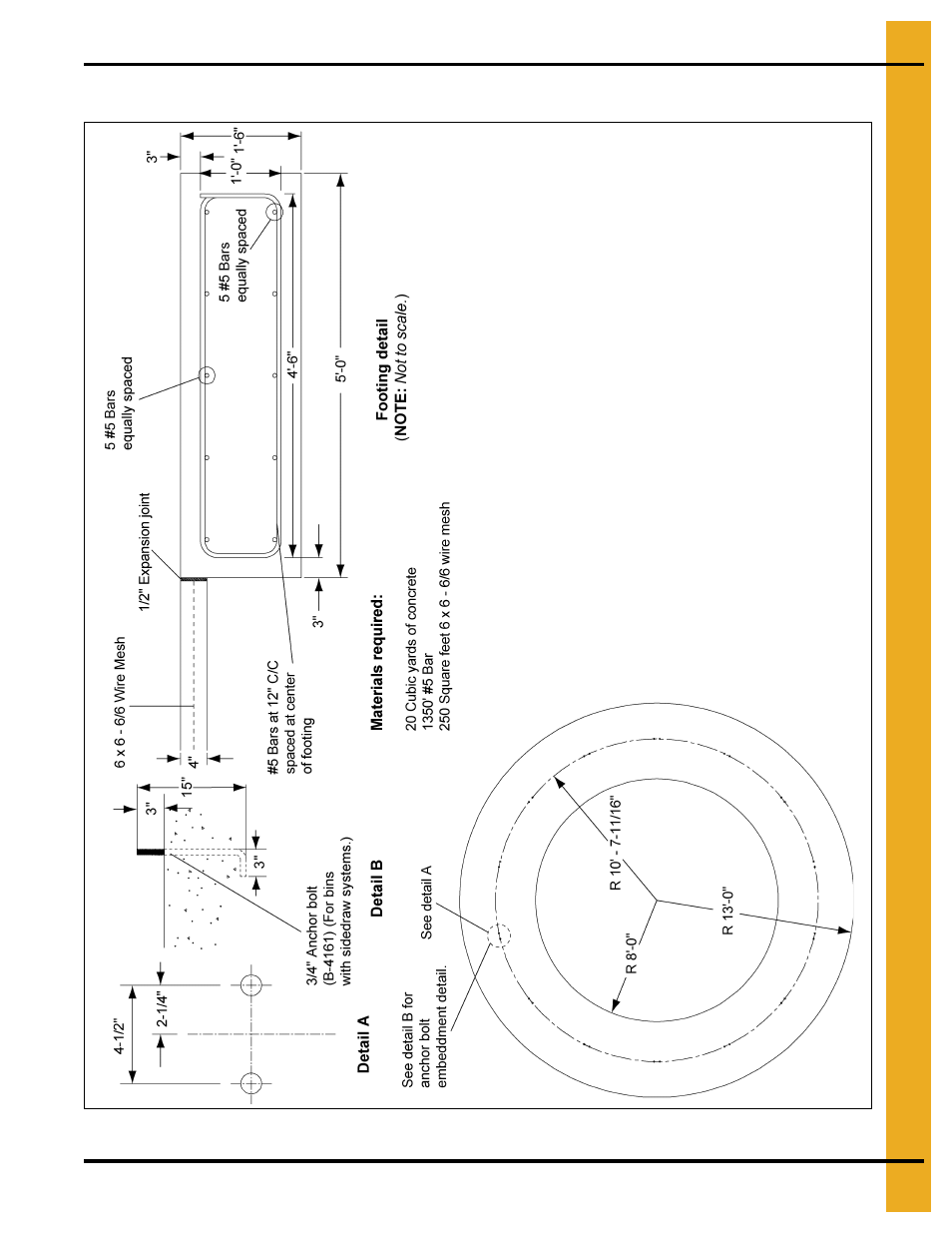 21' diameter fcht foundation, Fcht base plate layouts | Grain Systems Tanks PNEG-603 User Manual | Page 19 / 56