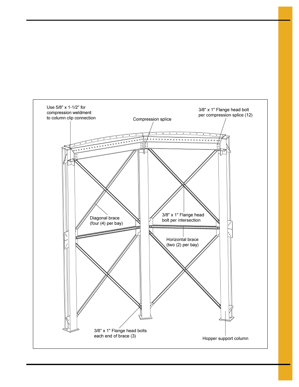 Hopper support system layout | Grain Systems Tanks PNEG-603 User Manual | Page 25 / 56