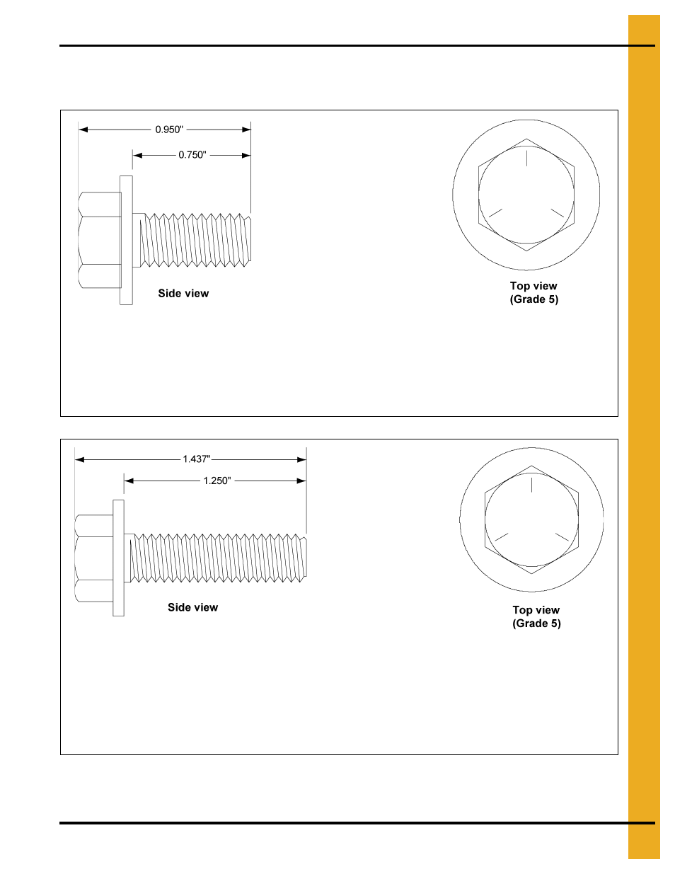 Bolt usage | Grain Systems Tanks PNEG-603 User Manual | Page 31 / 56