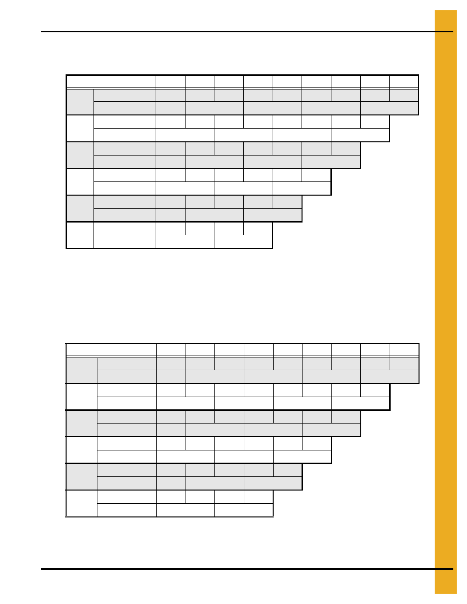 Fcht gauge charts | Grain Systems Tanks PNEG-603 User Manual | Page 35 / 56