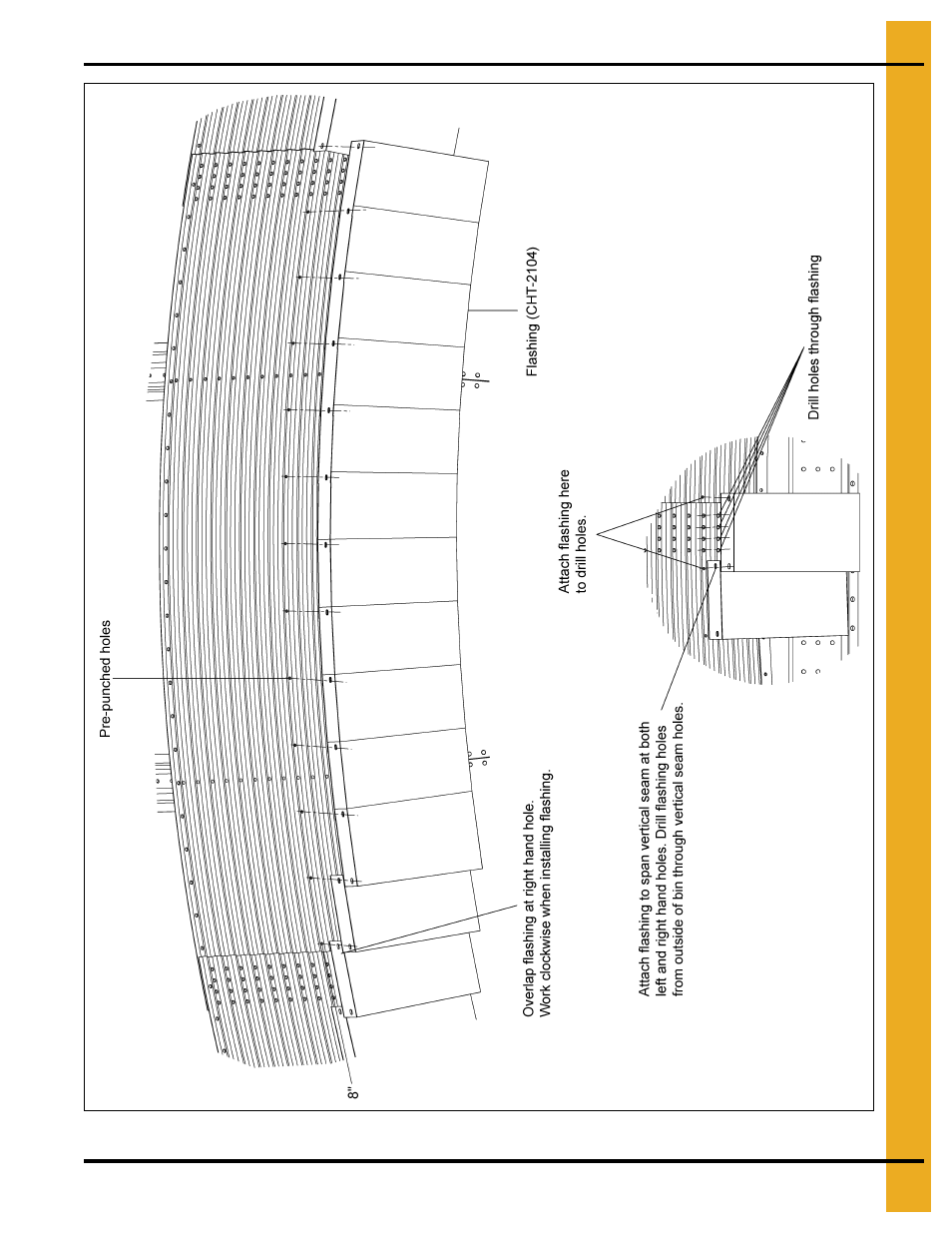 Replace drille, Flashing instructions (optional) | Grain Systems Tanks PNEG-603 User Manual | Page 49 / 56