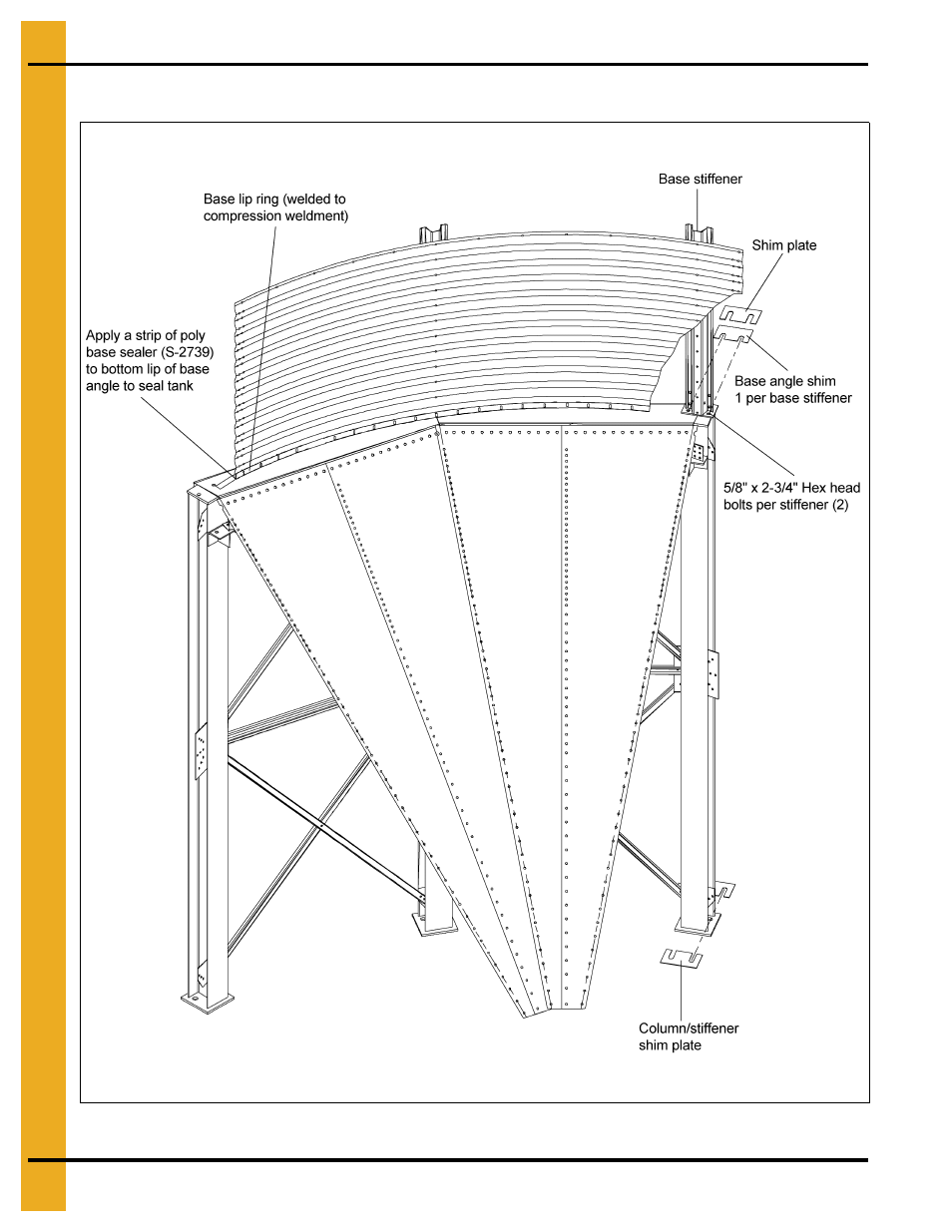 Support columns, Chapter 17 support columns, Tank on support columns | Grain Systems Tanks PNEG-603 User Manual | Page 54 / 56
