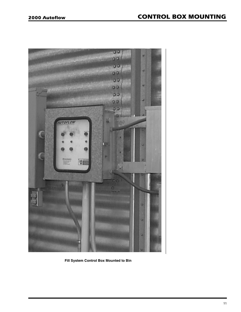 Control box mounting | Grain Systems PNEG-673 User Manual | Page 11 / 57