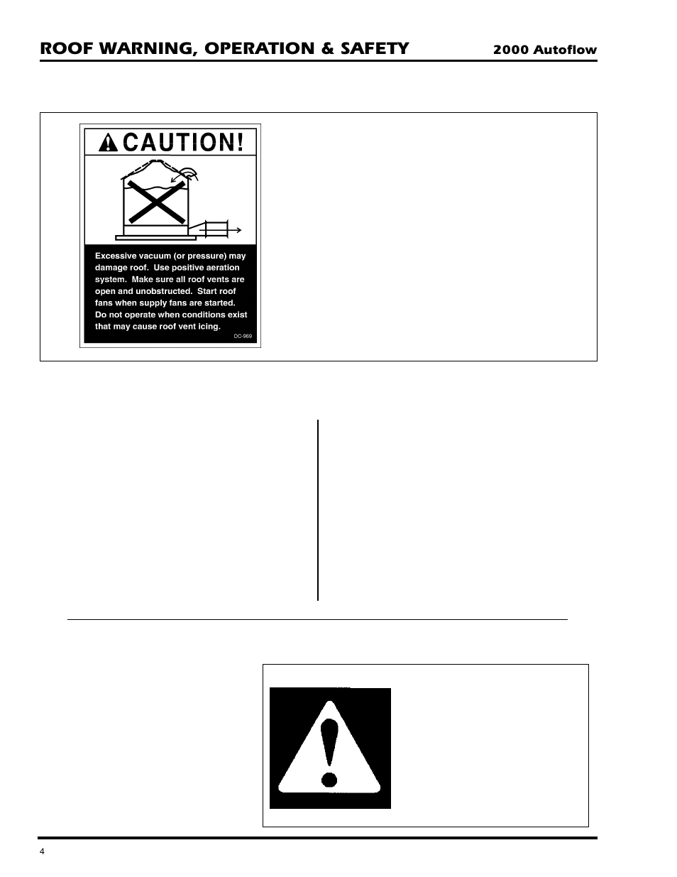 Roof warning, operation & safety | Grain Systems PNEG-673 User Manual | Page 4 / 57