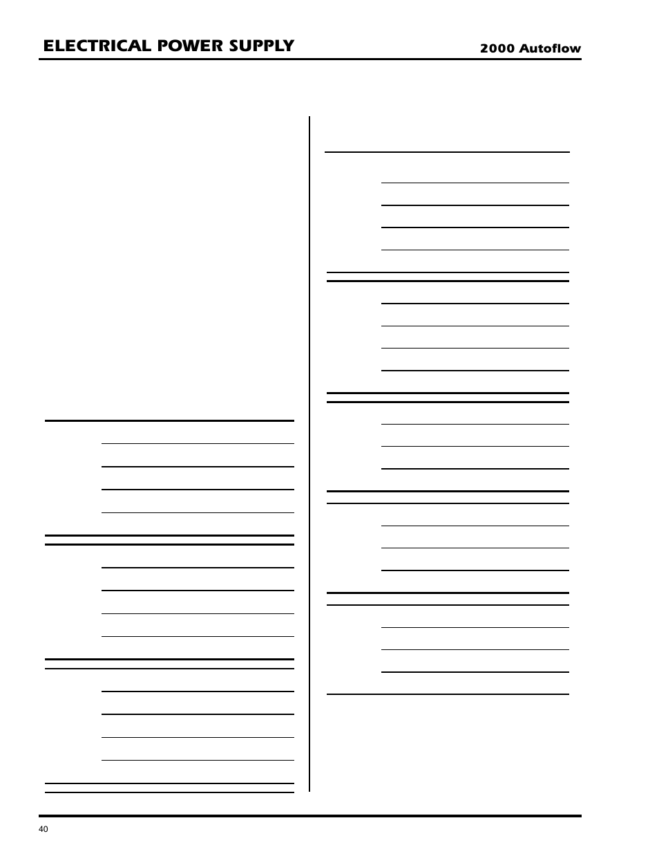 Electrical power supply, 2000 autoflow | Grain Systems PNEG-673 User Manual | Page 40 / 57