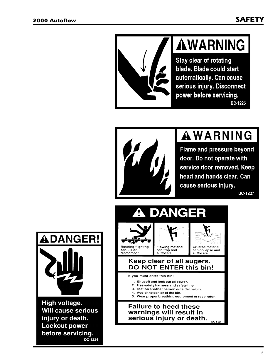 Safety | Grain Systems PNEG-673 User Manual | Page 5 / 57