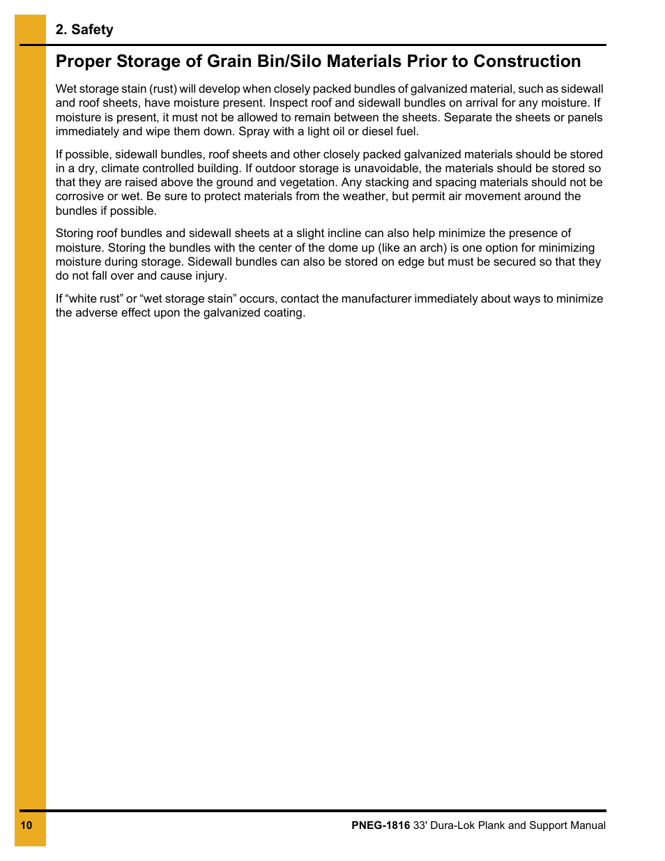 Grain Systems Bin Flooring PNEG-1816 User Manual | Page 10 / 42