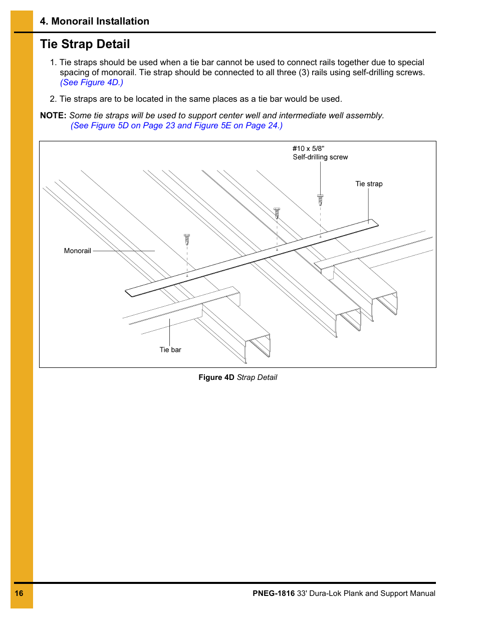 Tie strap detail | Grain Systems Bin Flooring PNEG-1816 User Manual | Page 16 / 42