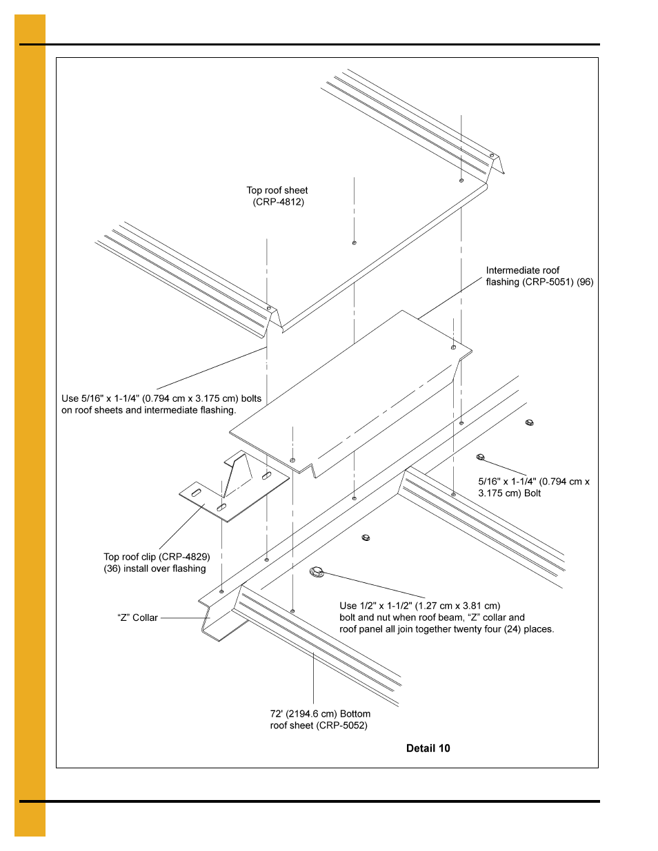 72' roof assembly instructions | Grain Systems Bin Accessories PNEG-1870 User Manual | Page 18 / 28