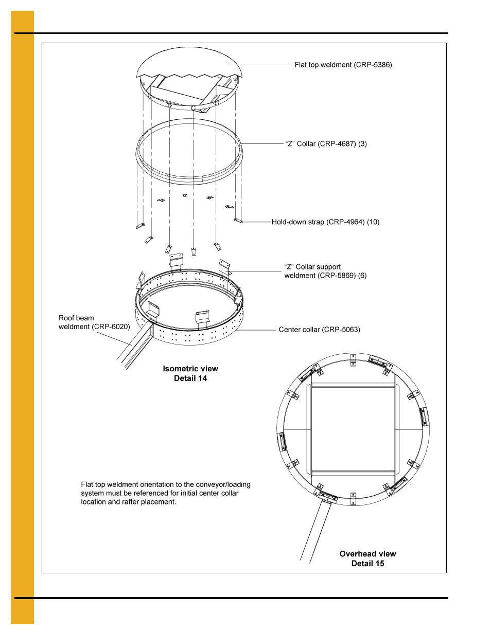 72' roof assembly instructions | Grain Systems Bin Accessories PNEG-1870 User Manual | Page 22 / 28