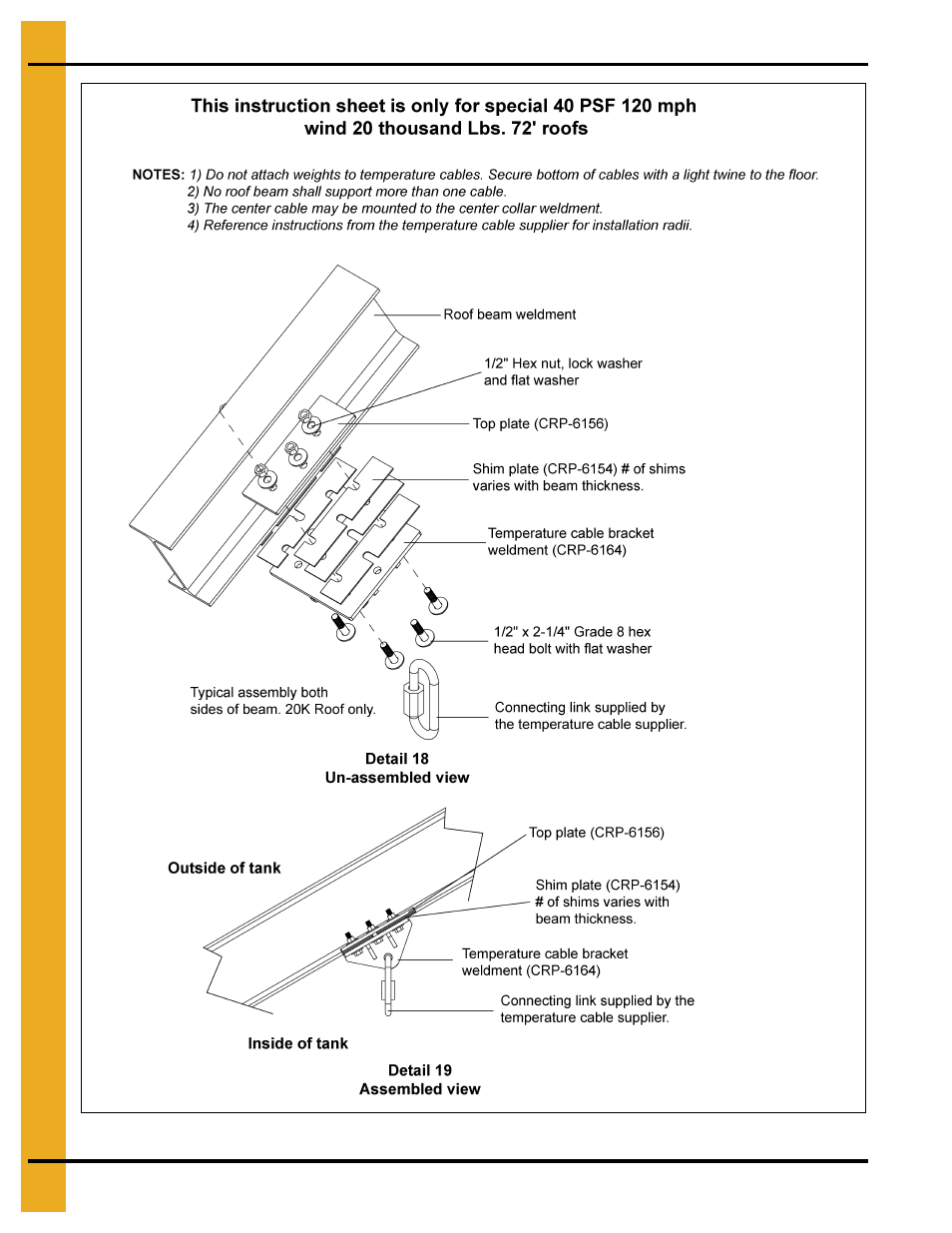 72' roof assembly instructions | Grain Systems Bin Accessories PNEG-1870 User Manual | Page 24 / 28