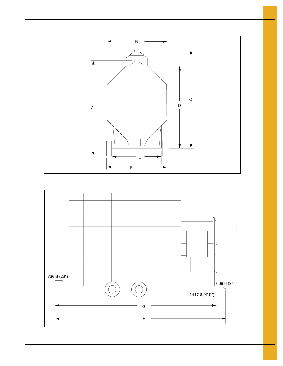 Specifications, Chapter 4 specifications, Ffi dimensions | Grain Systems PNEG-1717 User Manual | Page 13 / 88