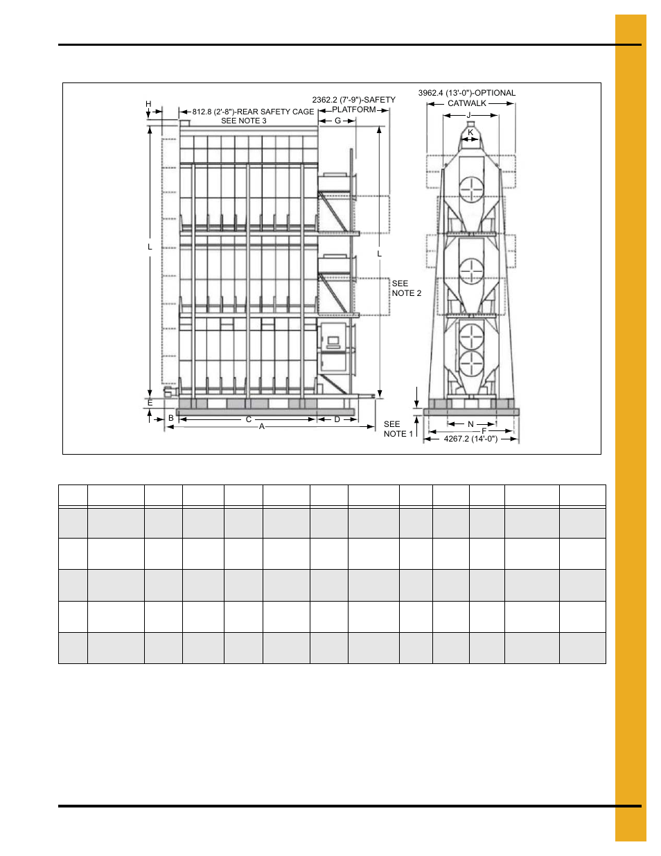 All stack specifications (continued), Specifications | Grain Systems PNEG-1717 User Manual | Page 27 / 88