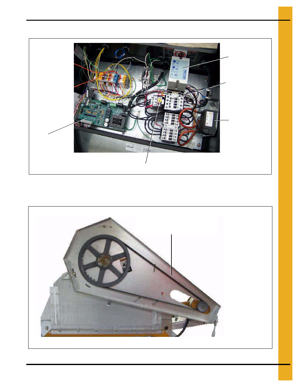 Vision fan/heater control box top auger drive, Vision fan/heater control box, Top auger drive | Vision illustrations | Grain Systems PNEG-1717 User Manual | Page 49 / 88