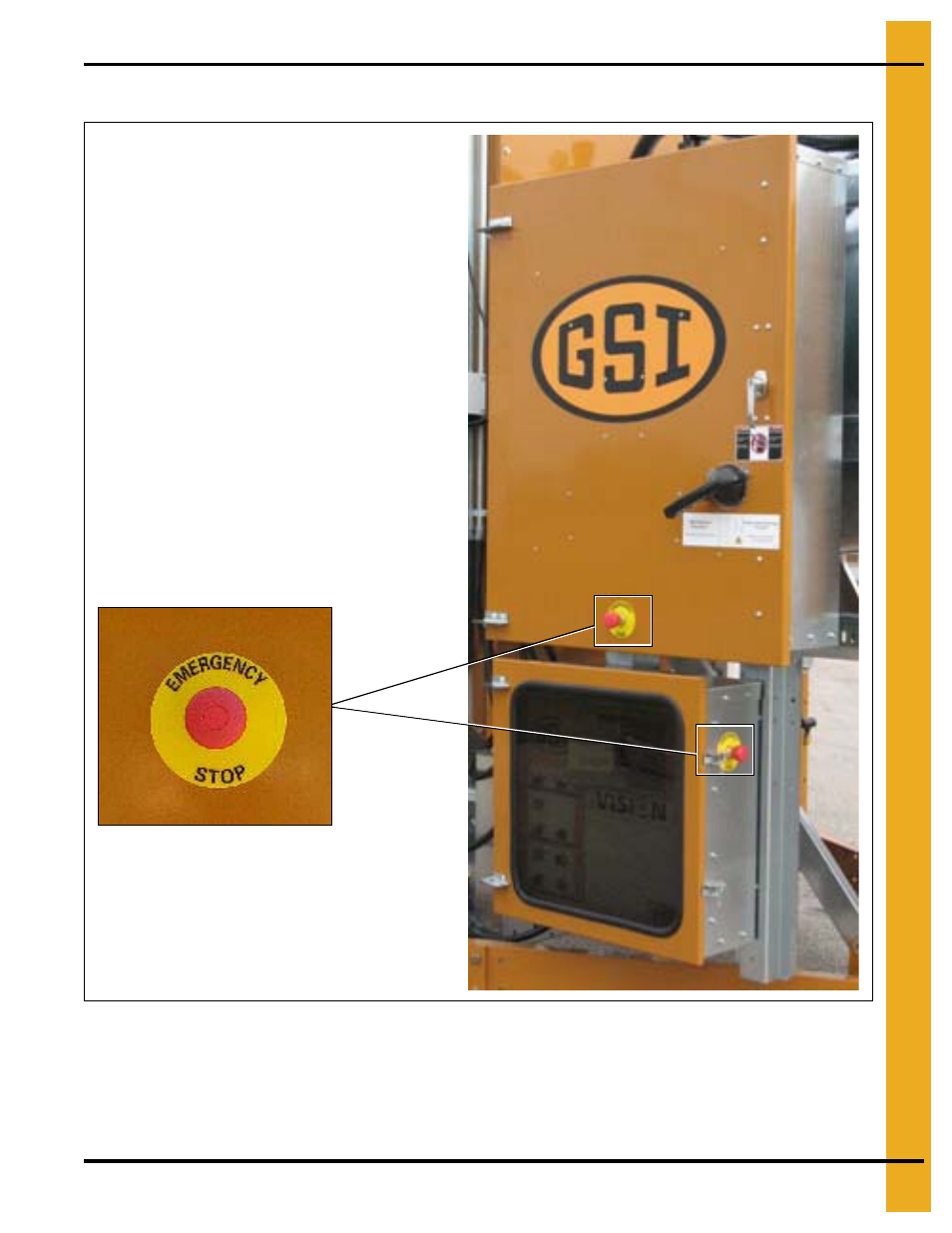 Emergency stop switch | Grain Systems PNEG-1717 User Manual | Page 7 / 88