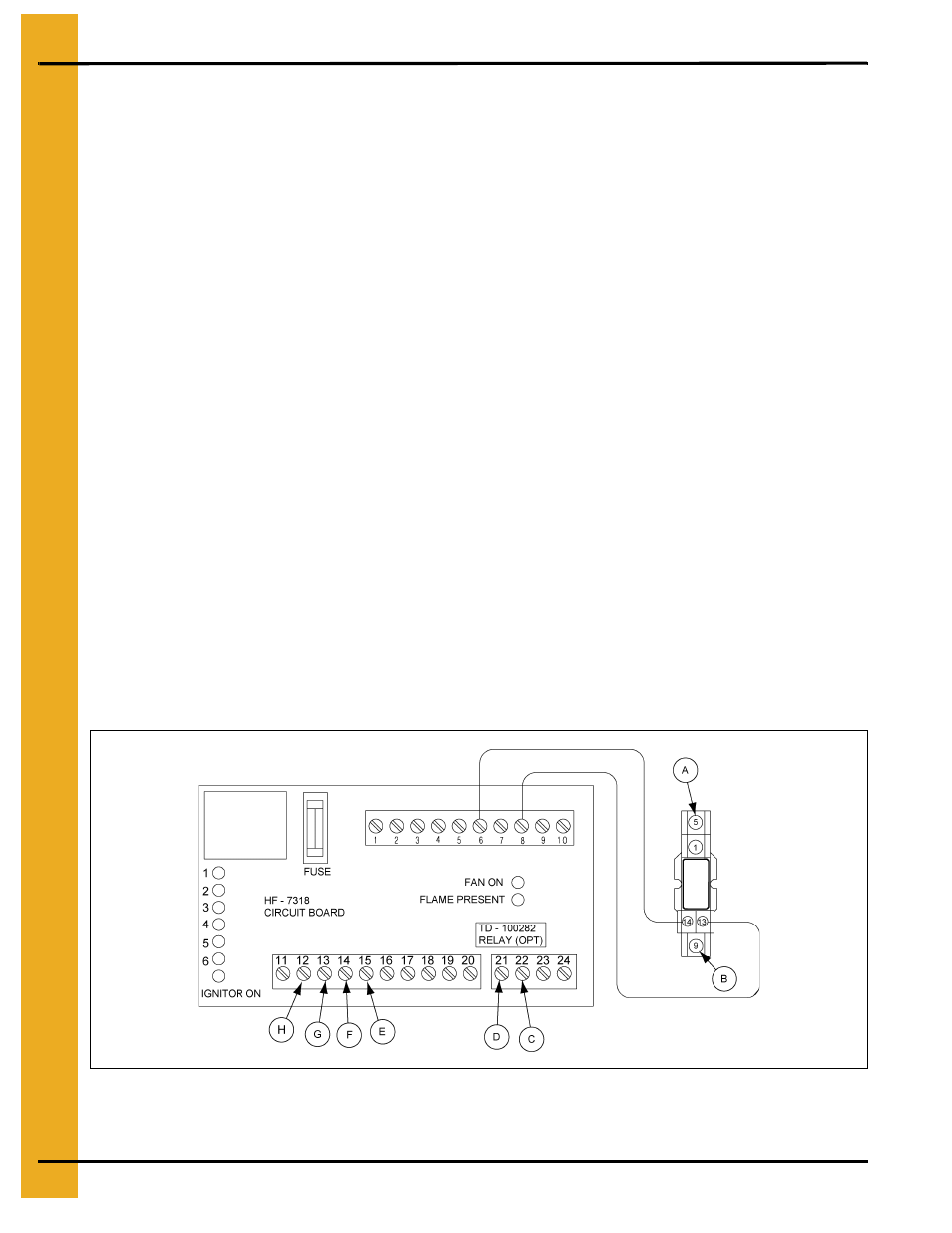 Second heater installation, Chapter 6 second heater installation, For units using hf-7318 control board | Installation for standard units, Additional steps for high-low units | Grain Systems PNEG-823 User Manual | Page 16 / 42